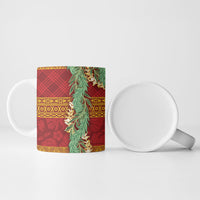 Hawai'i Paniolo Maile Twisted Lei Ceramic Mug Hilo Royal Red LT7 - Polynesian Pride