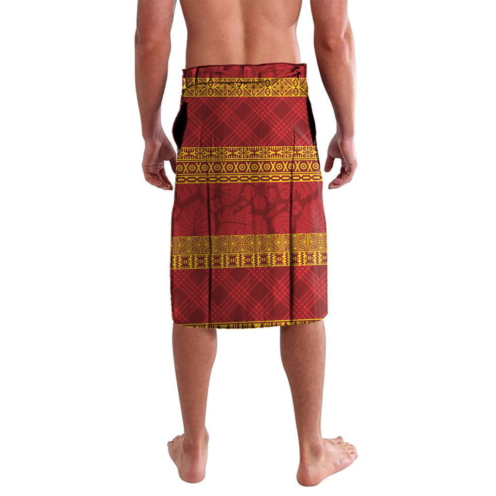 Hawai'i Paniolo Maile Twisted Lei Lavalava Hilo Royal Red LT7 - Polynesian Pride