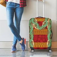 Hawai'i Paniolo Maile Twisted Lei Luggage Cover Hilo Royal Red LT7 - Polynesian Pride