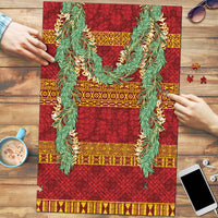 Hawai'i Paniolo Maile Twisted Lei Puzzle Hilo Royal Red LT7 Red - Polynesian Pride