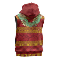 Hawai'i Paniolo Maile Twisted Lei Sleeveless Hoodie Hilo Royal Red LT7 - Polynesian Pride