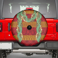 Hawai'i Paniolo Maile Twisted Lei Spare Tire Cover Hilo Royal Red LT7 - Polynesian Pride