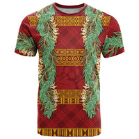 Hawai'i Paniolo Maile Twisted Lei T Shirt Hilo Royal Red LT7 Red - Polynesian Pride