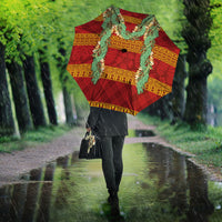 Hawai'i Paniolo Maile Twisted Lei Umbrella Hilo Royal Red LT7 - Polynesian Pride
