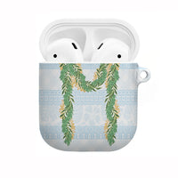 Hawai'i Paniolo Maile Twisted Lei AirPods Case Winter White LT7 White - Polynesian Pride
