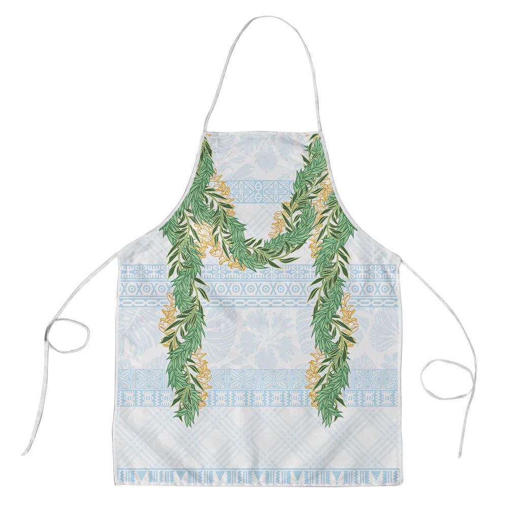 Hawai'i Paniolo Maile Twisted Lei Apron Winter White LT7 White - Polynesian Pride
