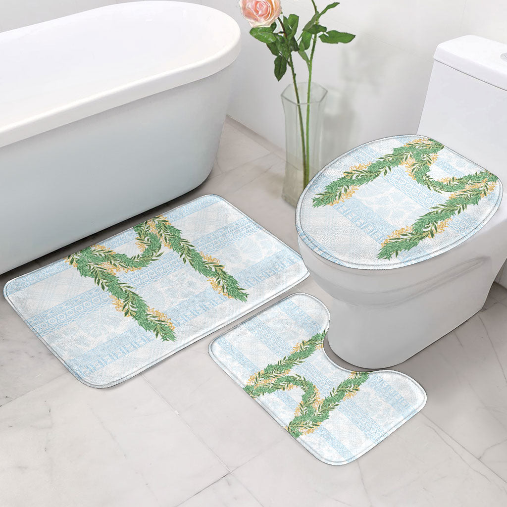 Hawai'i Paniolo Maile Twisted Lei Bathroom Set Winter White LT7 - Polynesian Pride