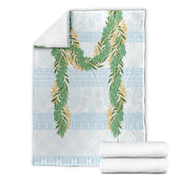 Hawai'i Paniolo Maile Twisted Lei Blanket Winter White LT7 - Polynesian Pride