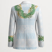 Hawai'i Paniolo Maile Twisted Lei Blazer Winter White LT7 - Polynesian Pride