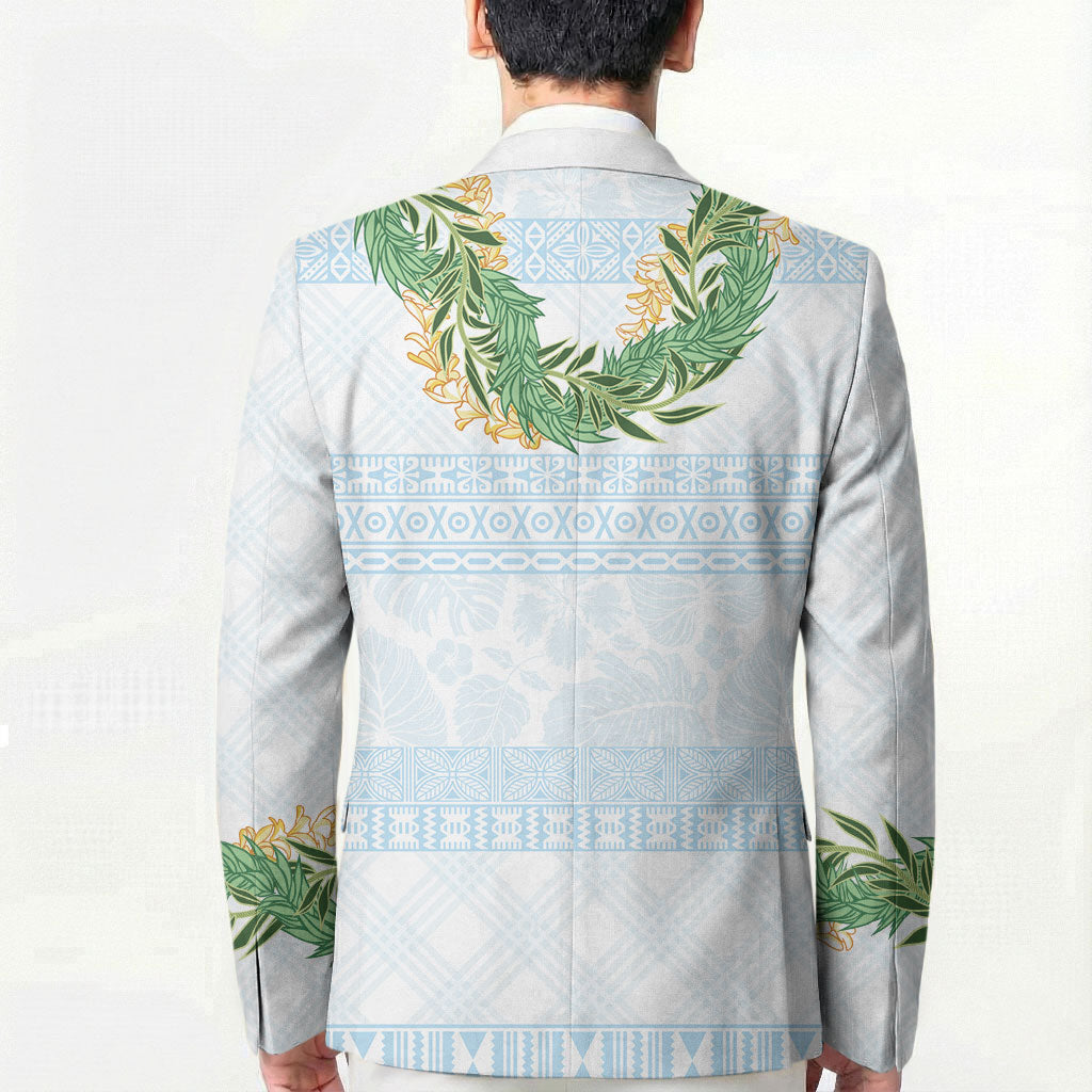 Hawai'i Paniolo Maile Twisted Lei Blazer Winter White LT7 - Polynesian Pride