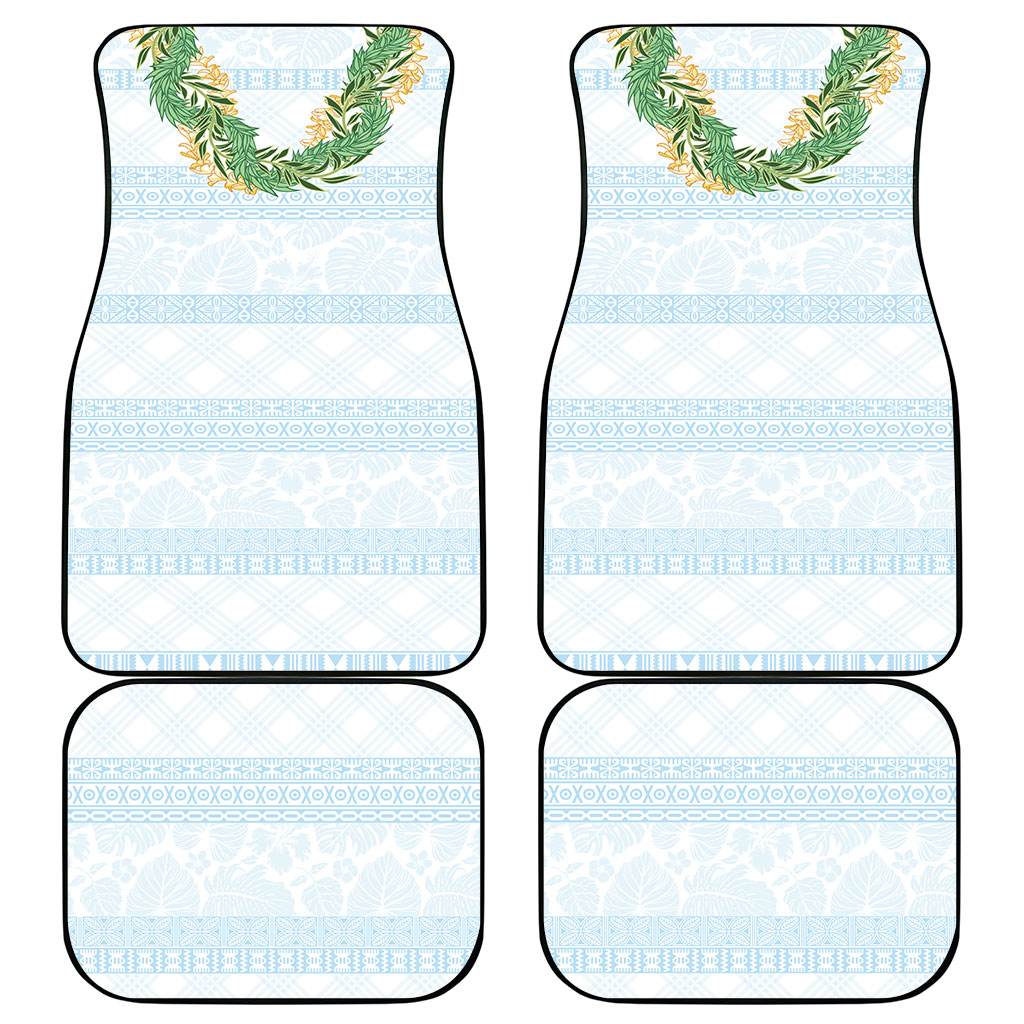 Hawai'i Paniolo Maile Twisted Lei Car Mats Winter White LT7 - Polynesian Pride