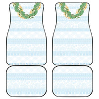 Hawai'i Paniolo Maile Twisted Lei Car Mats Winter White LT7 - Polynesian Pride