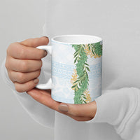 Hawai'i Paniolo Maile Twisted Lei Ceramic Mug Winter White LT7 - Polynesian Pride