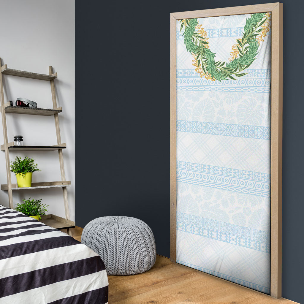 Hawai'i Paniolo Maile Twisted Lei Door Cover Winter White LT7 - Polynesian Pride