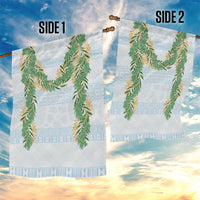 Hawai'i Paniolo Maile Twisted Lei Garden Flag Winter White LT7 - Polynesian Pride