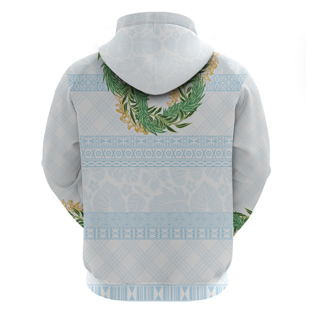 Hawai'i Paniolo Maile Twisted Lei Hoodie Winter White LT7 - Polynesian Pride