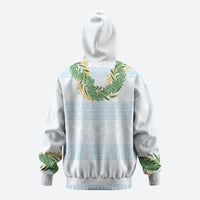 Hawai'i Paniolo Maile Twisted Lei Hoodie Winter White LT7 - Polynesian Pride