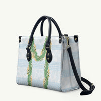 Hawai'i Paniolo Maile Twisted Lei Leather Bag Winter White LT7 White - Polynesian Pride