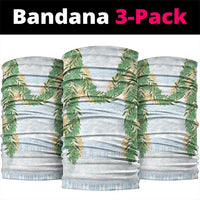 Hawai'i Paniolo Maile Twisted Lei Neck Gaiter Winter White LT7 package One Size: 25*50cm White - Polynesian Pride