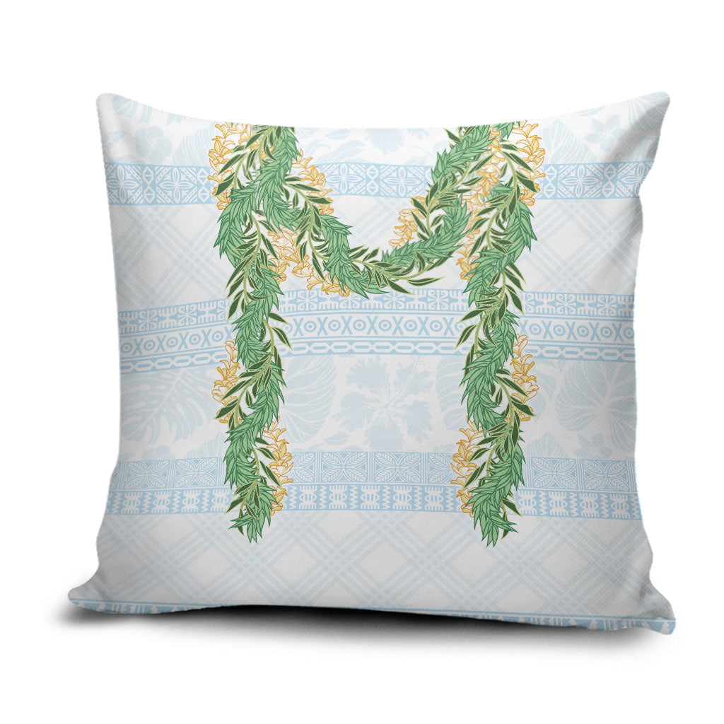 Hawai'i Paniolo Maile Twisted Lei Pillow Cover Winter White LT7 White - Polynesian Pride