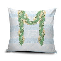 Hawai'i Paniolo Maile Twisted Lei Pillow Cover Winter White LT7 White - Polynesian Pride