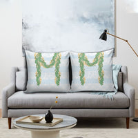 Hawai'i Paniolo Maile Twisted Lei Pillow Cover Winter White LT7 - Polynesian Pride