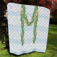 Hawai'i Paniolo Maile Twisted Lei Quilt Winter White LT7 - Polynesian Pride