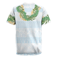 Hawai'i Paniolo Maile Twisted Lei Rugby Jersey Winter White LT7 - Polynesian Pride