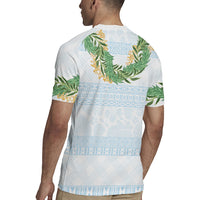 Hawai'i Paniolo Maile Twisted Lei Rugby Jersey Winter White LT7 - Polynesian Pride