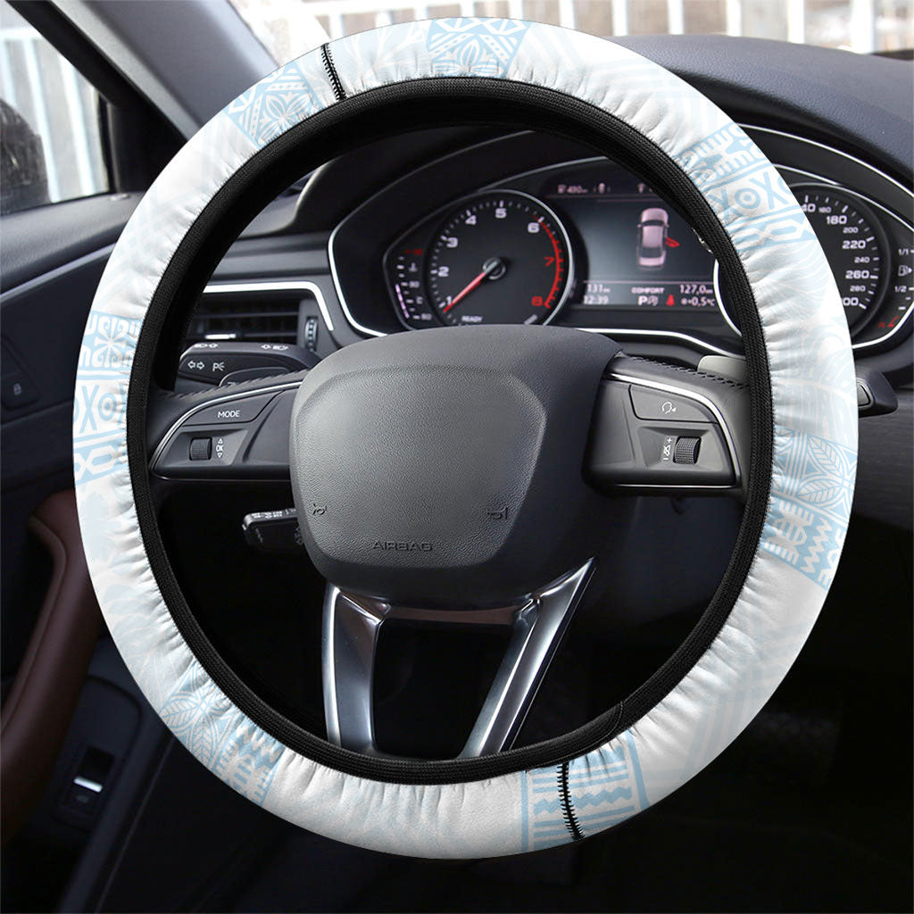 Hawai'i Paniolo Maile Twisted Lei Steering Wheel Cover Winter White LT7 - Polynesian Pride