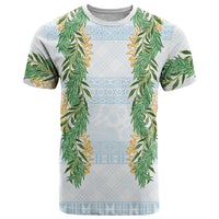 Hawai'i Paniolo Maile Twisted Lei T Shirt Winter White LT7 White - Polynesian Pride