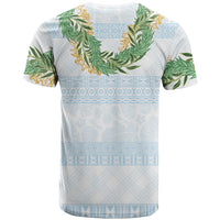 Hawai'i Paniolo Maile Twisted Lei T Shirt Winter White LT7 - Polynesian Pride