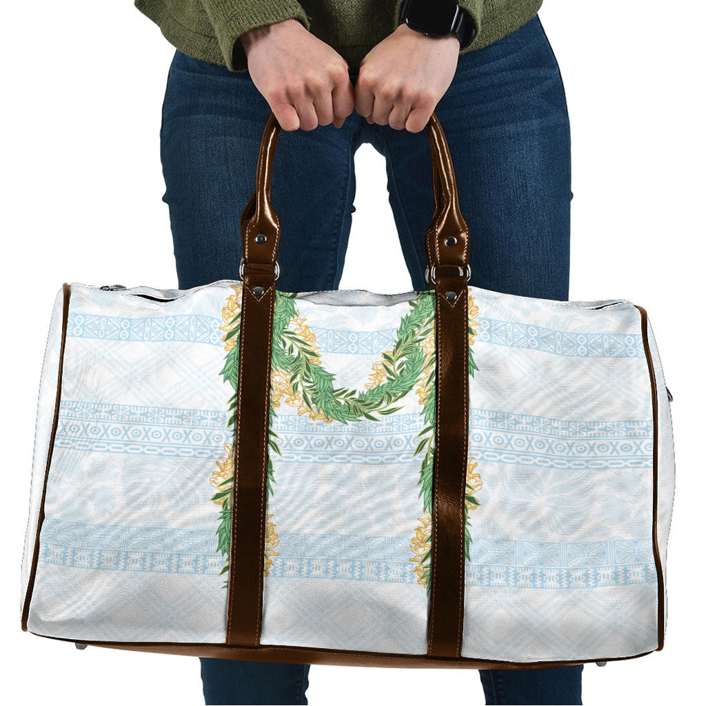 Hawai'i Paniolo Maile Twisted Lei Travel Bag Winter White