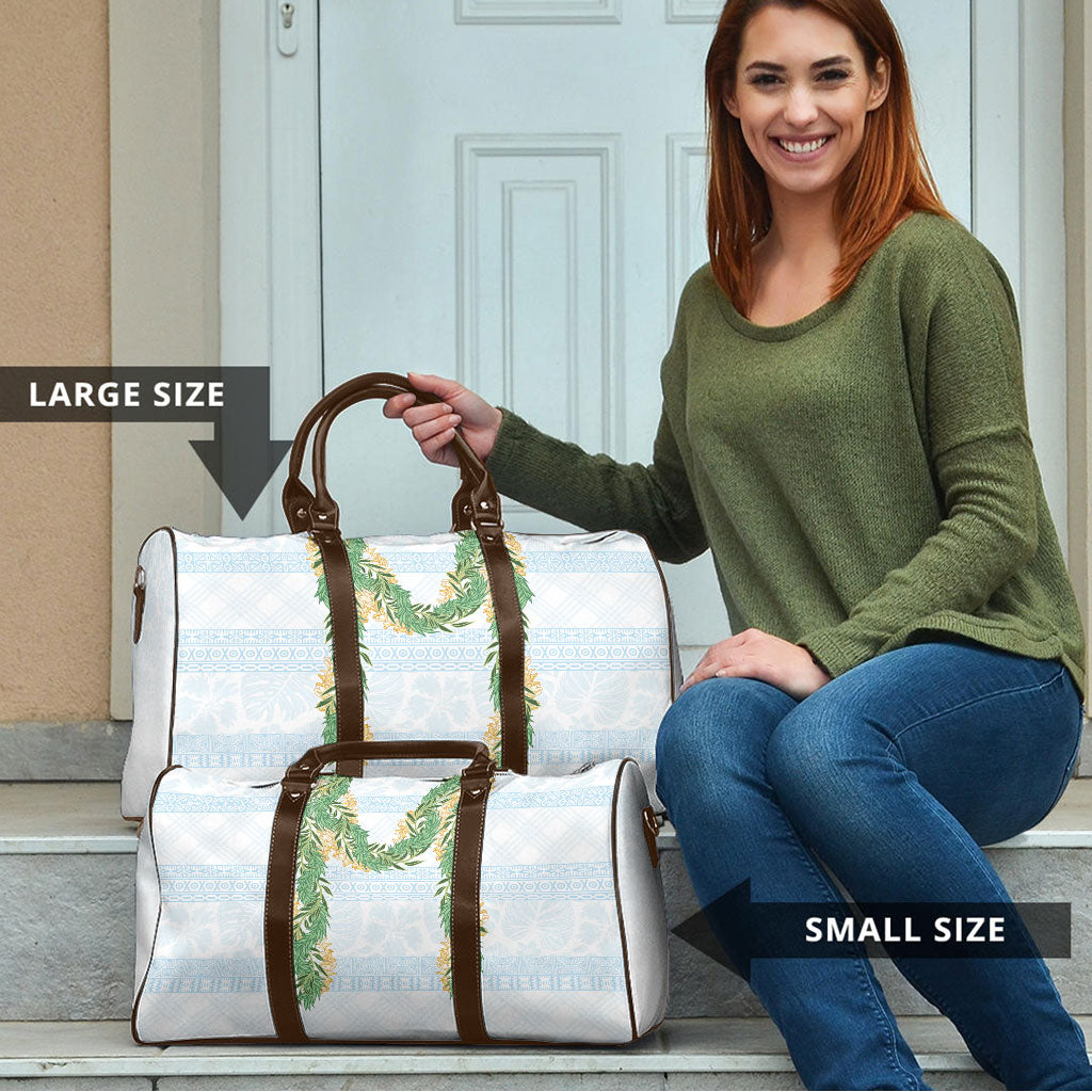 Hawai'i Paniolo Maile Twisted Lei Travel Bag Winter White LT7 - Polynesian Pride