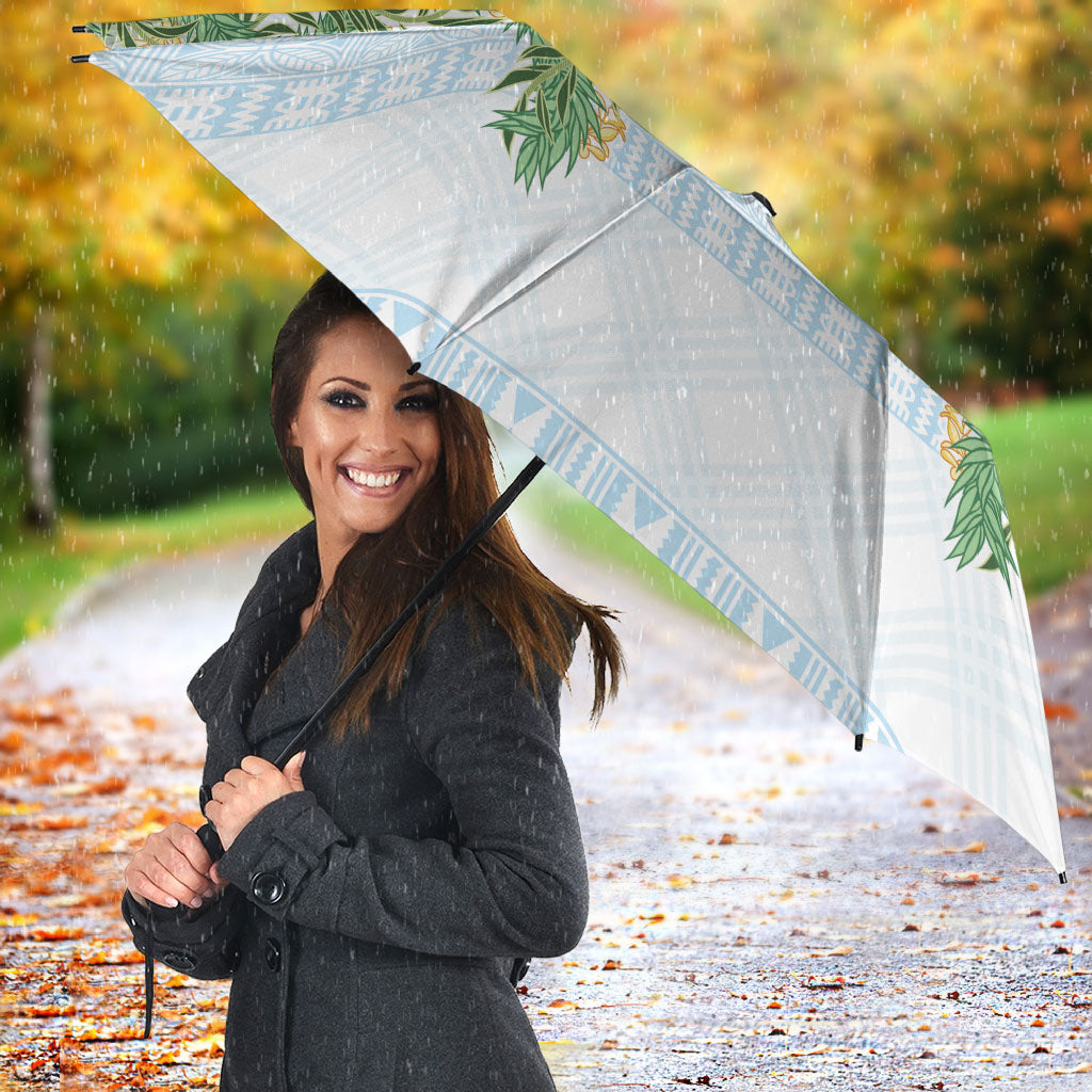 Hawai'i Paniolo Maile Twisted Lei Umbrella Winter White LT7 - Polynesian Pride