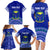 Personalised Fiji Natabua High School Family Matching Long Sleeve Bodycon Dress and Hawaiian Shirt Kaviti Tapa Mix Colors Proud NHS LT7 - Polynesian Pride