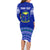 Personalised Fiji Natabua High School Family Matching Long Sleeve Bodycon Dress and Hawaiian Shirt Kaviti Tapa Mix Colors Proud NHS LT7 - Polynesian Pride