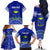 Personalised Fiji Natabua High School Family Matching Off Shoulder Long Sleeve Dress and Hawaiian Shirt Kaviti Tapa Mix Colors Proud NHS LT7 - Polynesian Pride