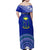 Personalised Fiji Natabua High School Family Matching Off Shoulder Maxi Dress and Hawaiian Shirt Kaviti Tapa Mix Colors Proud NHS LT7 - Polynesian Pride