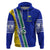 Personalised Fiji Natabua High School Hoodie Kaviti Tapa Mix Colors Proud NHS LT7 Blue - Polynesian Pride