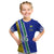 Personalised Fiji Natabua High School Kid T Shirt Kaviti Tapa Mix Colors Proud NHS LT7 Blue - Polynesian Pride