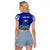 Personalised Fiji Natabua High School Raglan Cropped T Shirt Kaviti Tapa Mix Colors Proud NHS LT7 - Polynesian Pride