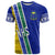 Personalised Fiji Natabua High School T Shirt Kaviti Tapa Mix Colors Proud NHS LT7 Blue - Polynesian Pride