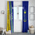 Personalised Fiji Natabua High School Window Curtain Kaviti Tapa Mix Colors Proud NHS LT7 - Polynesian Pride