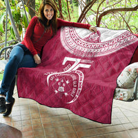 Personalised Fiji Adi Cakobau School Quilt ACS Old Girls Lotus Mix Masi LT7 - Polynesian Pride