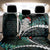 New Zealand Personalised Back Car Seat Cover Meri Kirihimete Kowhaiwhai Mix Paua Shell - Emerald