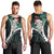 New Zealand Personalised Men Tank Top Meri Kirihimete Kowhaiwhai Mix Paua Shell - Emerald