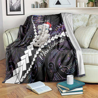 New Zealand Personalised Blanket Meri Kirihimete Kowhaiwhai Mix Paua Shell - Amethys LT7 Purple - Polynesian Pride