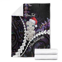 New Zealand Personalised Blanket Meri Kirihimete Kowhaiwhai Mix Paua Shell - Amethys LT7 - Polynesian Pride