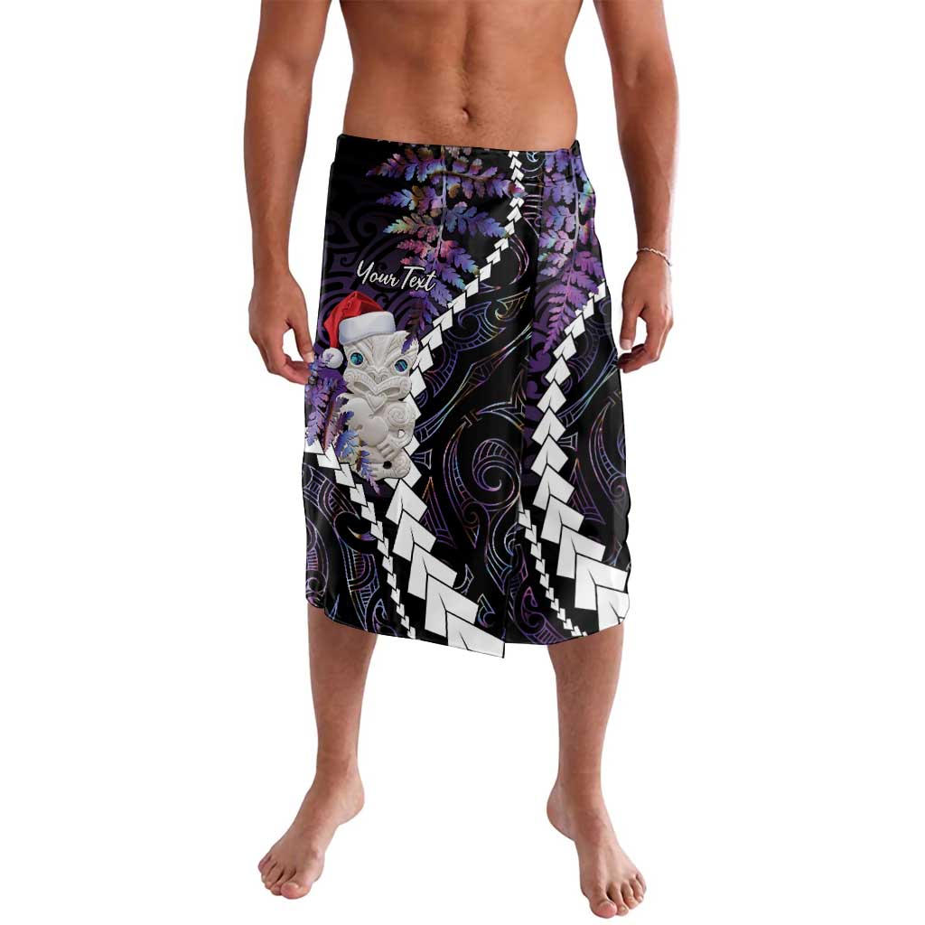 New Zealand Personalised Lavalava Meri Kirihimete Kowhaiwhai Mix Paua Shell - Amethys LT7 Purple - Polynesian Pride